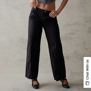 PacSun Anthracite Low Rise Cargo Puddle Pants Size XS